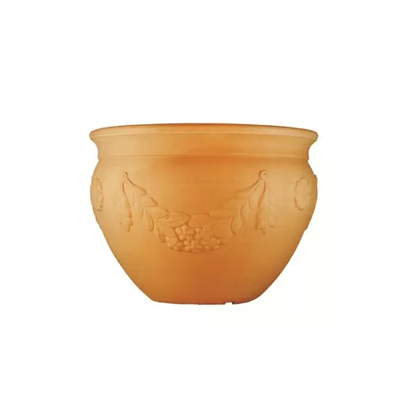Tusco 14" Garland Bowl Washed Terra Cotta