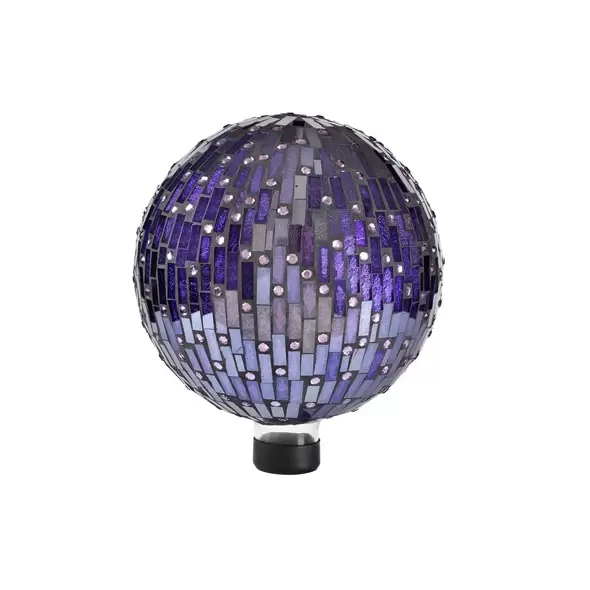 VCS 10" Purple With Bling Glass Globe