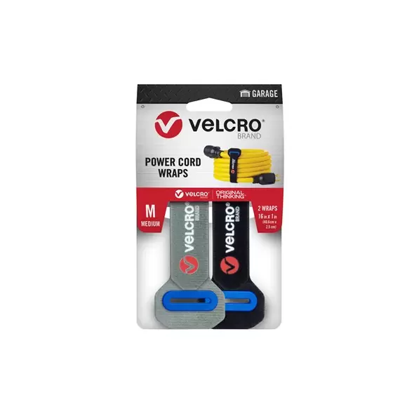 Velcro Brand 2pk 16"x1" Power Cord Wraps Medium