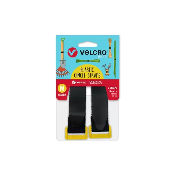 Velcro Brand 15" Cinch Strap Ring Yellow