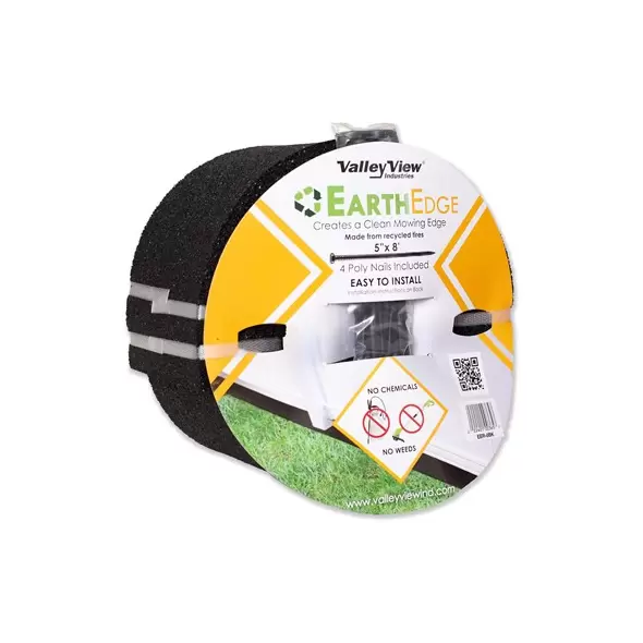 Valley View 8' Rubber Edging Black Roll