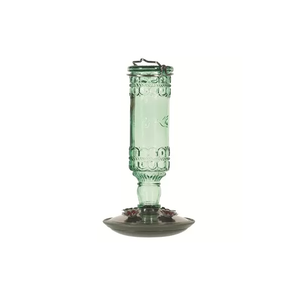 Perky Pet Hummingbird Green Antique Bottle Feeder