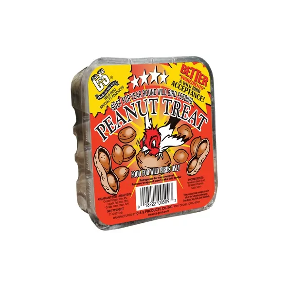C&S 11oz Peanut Treat Suet Regular Label