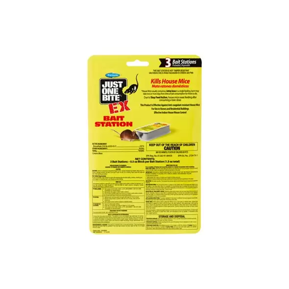 Farnam 3pk Just One Bite EX Mouse Bait Station