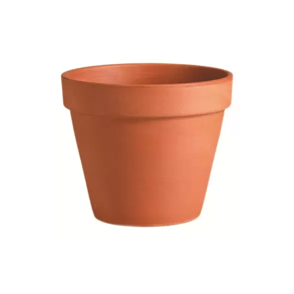 Deroma 4.3" Standard Pot Terra Cotta Clay Case Pack
