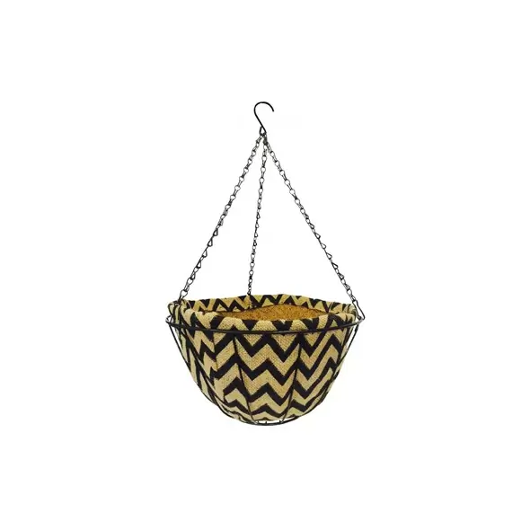 Gardener Select 12" Jute H/B Black Wave Coco Liner 6/CS