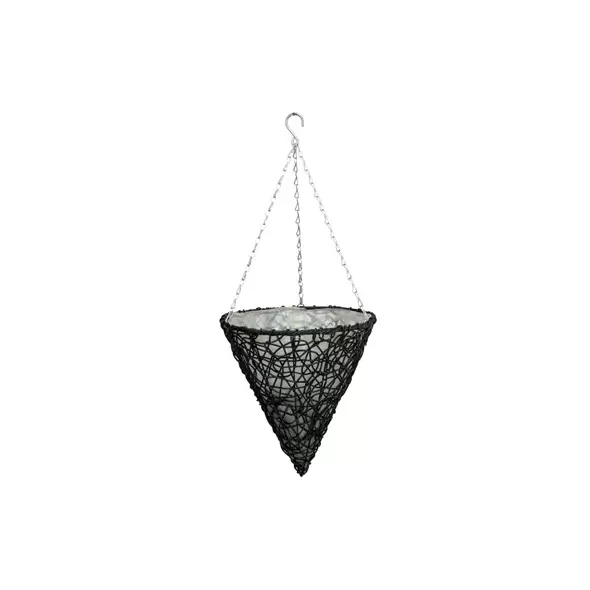 Gardener Select 14" Cone Hanging Basket Dark Blue Wicker 20/CS