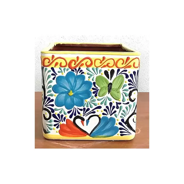 Bella 8" Square Pot Yellow