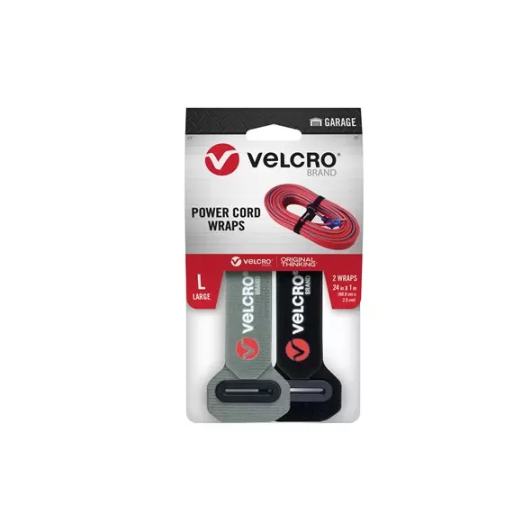 Velcro Brand 2pk 24"x1" Power Cord Wraps Large