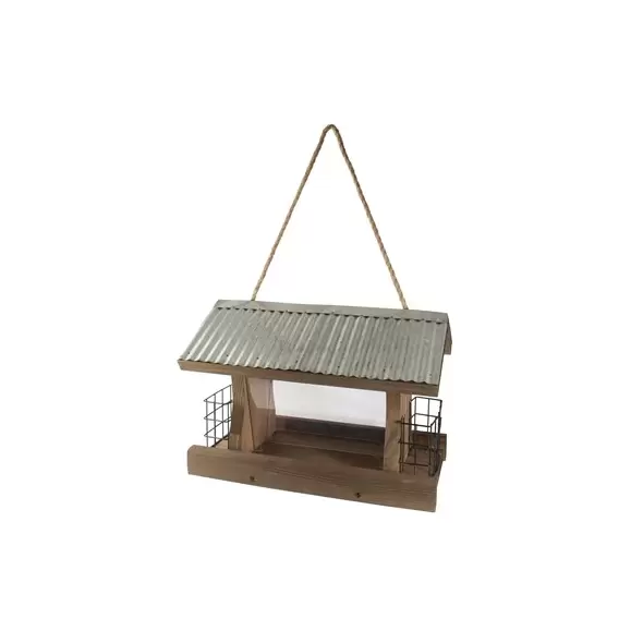 Woodlink Rustic Farmhouse Ranch Feeder with Suet Feeder