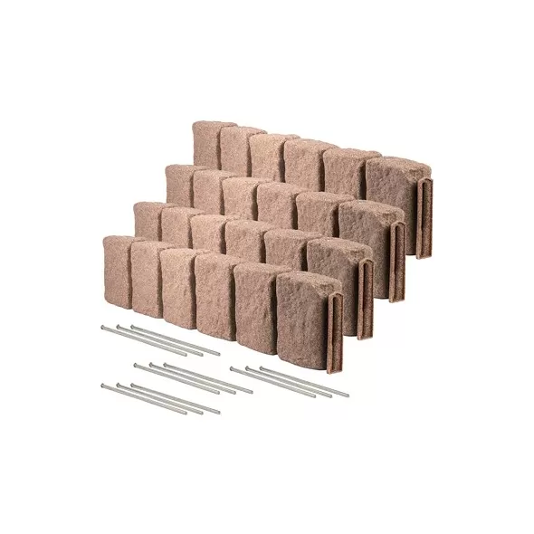 Beuta 48"x9.5"x4" XL Block Landscape Edging Cobblestone