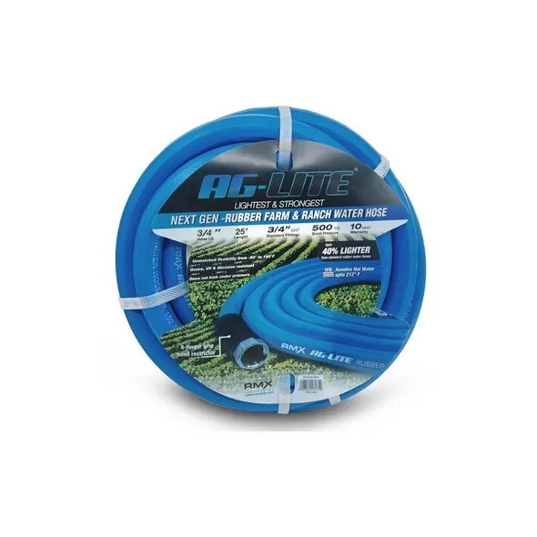 BluBird 3/4"x25' Ag-Lite Rubber Hose