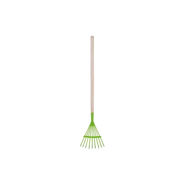 Esschert Childrens Lawn Rake Green