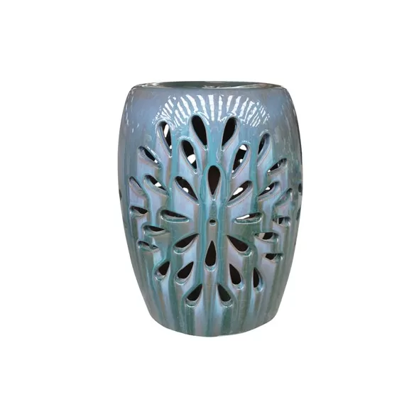 MCarr 19" Starburst Garden Stool Milky Blue
