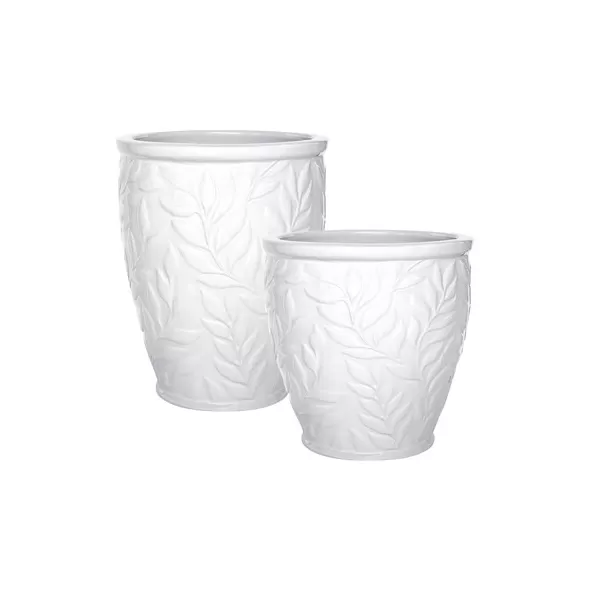 MCarr 30pc Round Fern Planter Pallet White
