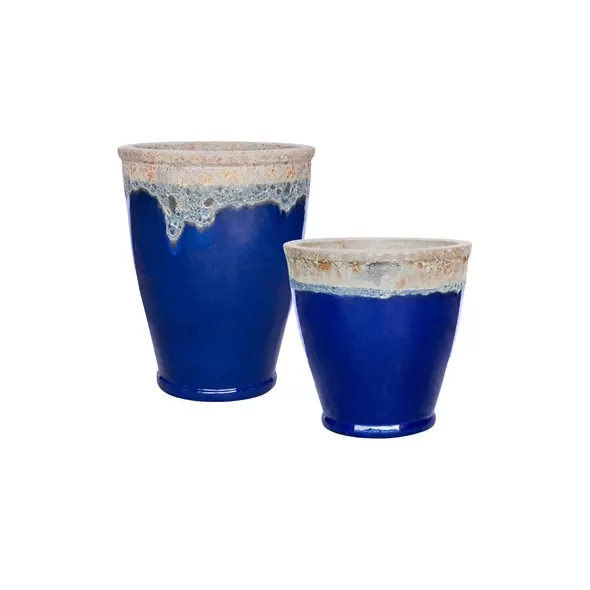 MCarr 30pc Flat Rim Planter Pallet Volcanic Admiral Blue