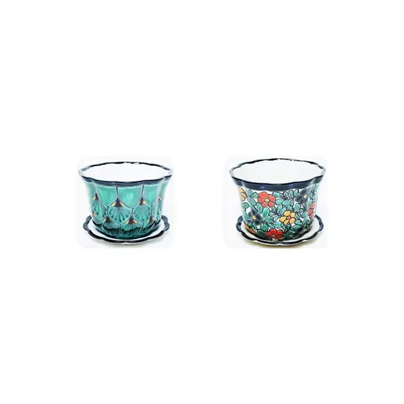Talavera 8" Pot with Saucer