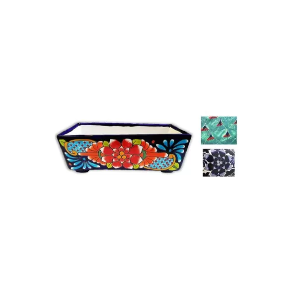 Talavera 12" Window Box with Feet
