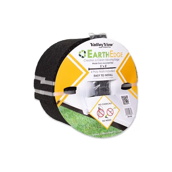 Valley View 5"x8' Earth Rubber Edging Roll Cedar Red