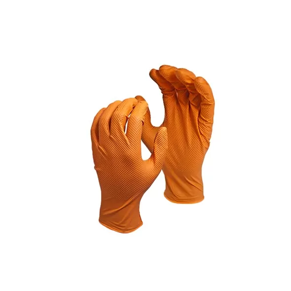 Watson Gloves 25pr Green Monkey Medium Heavyweight Orange Biodegradable Nitrile Powder Free