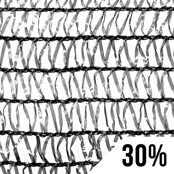 GROW1 Greenhouse Shade Cloth Black 30% Light Dep 32ft x 100ft