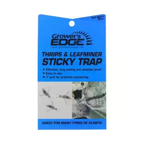 Grower's Edge Thrips & Leafminer Sticky Trap 5/Pack (80/Cs)
