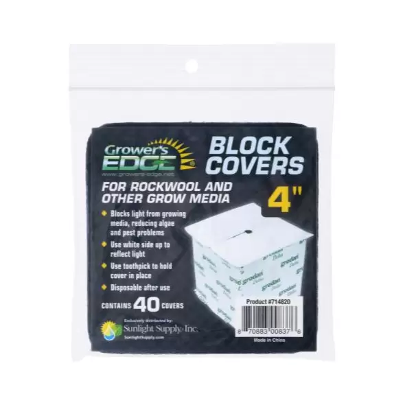 Grower's Edge Block Covers 4 in (40/Pack)