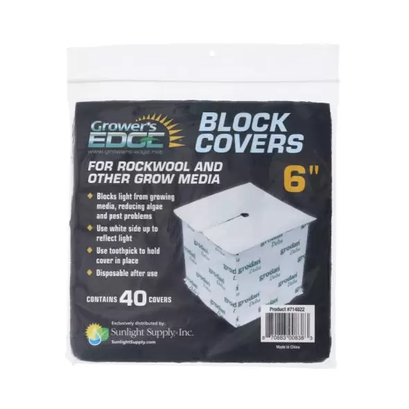 Grower's Edge Block Covers 6 in (40/Pack)