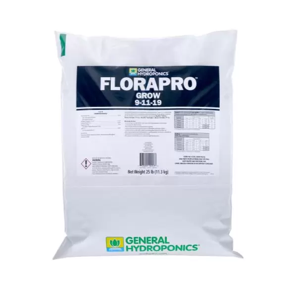 General Hydroponics FloraPro Grow Soluble 25 lb bag (80/Plt)