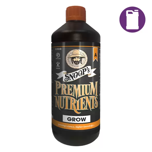 Snoop's Premium Nutrients Grow A Circulating 5ltr 3.9-0-0 (Hydro Recirculating)