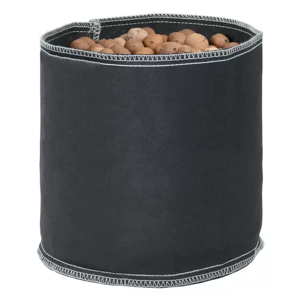 Grow1 Tall Fabric Pot Black 2 Gallon