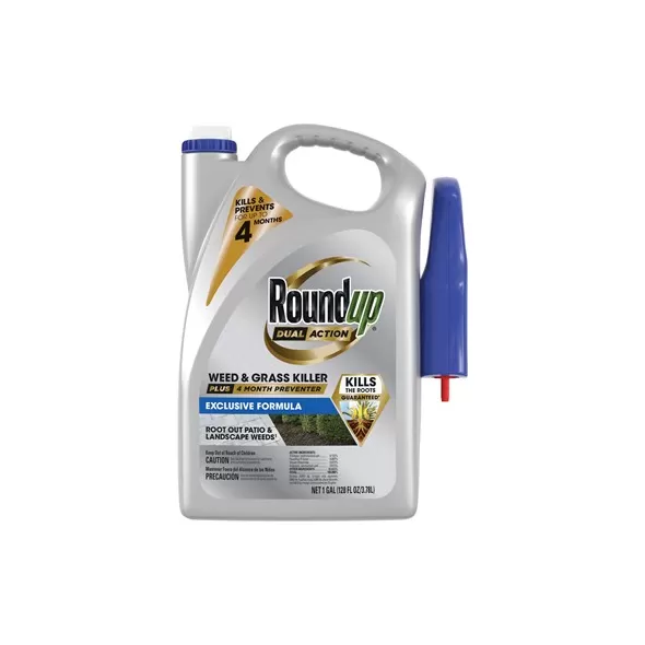 Roundup 1gal Dual Action Weed Grass Kill Preventer RTU