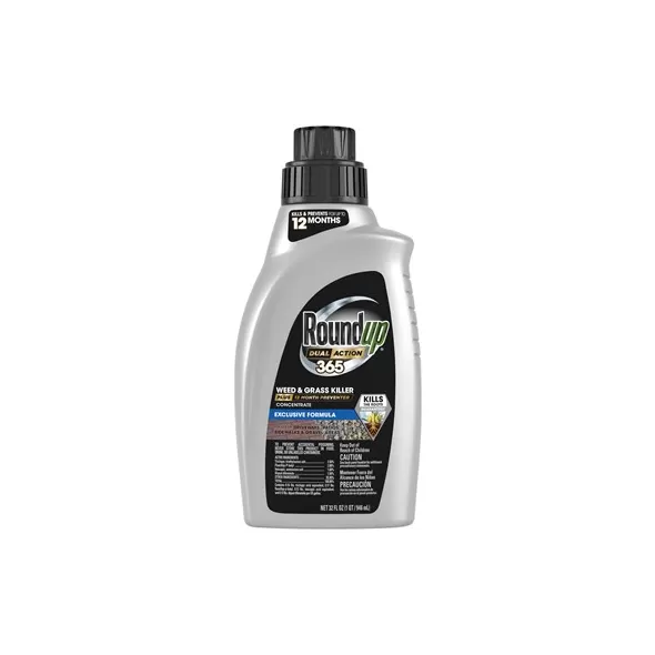 Roundup 32oz Dual Action 365 Weed Killer Preventer Concentrate