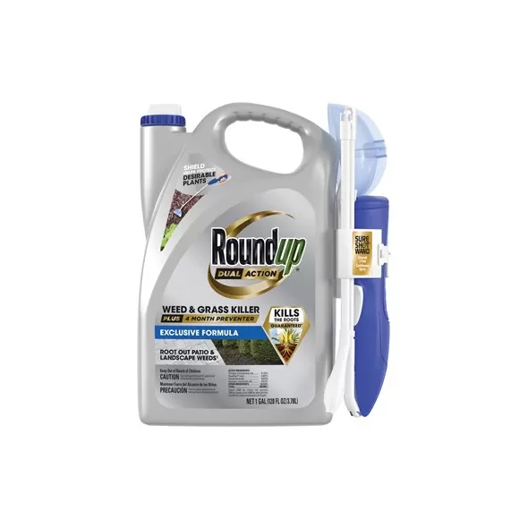 Roundup 1gal Dual Action Weed Grass Kill Preventer Sure Shot Wand
