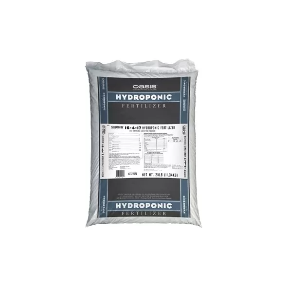 Jacks Prof Oasis Hydroponic 16-4-17 25Lb (80/Pl)