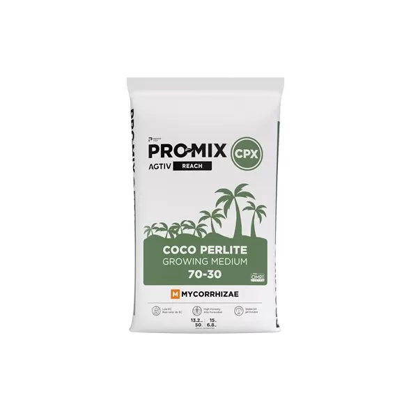 Premier Pro-Mix CPX AGTIV REACH (MYCO) COCO COIR/ PERLITE OMRI 50L (96/PL)