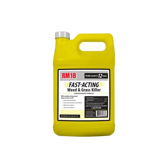RMI RM18 1gal Fast Acting Weed And Grass Killer With Glyphosate And Diquat