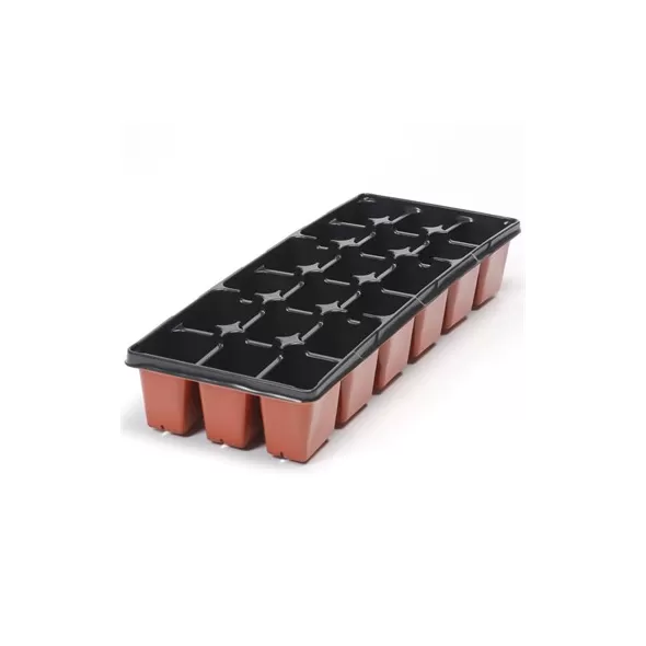 Landmark True Super Slim 18 Count Landscape Tray Black 100 Per Case / 24 Cases Per Pallet