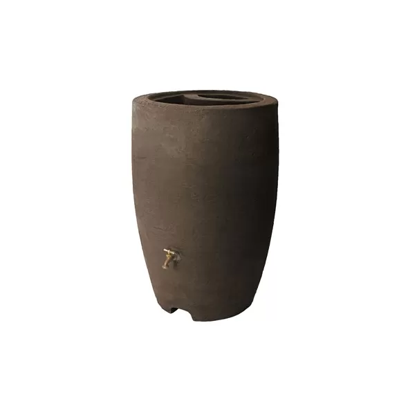 Algreen 50gal Athena Rain Barrel Brownstone