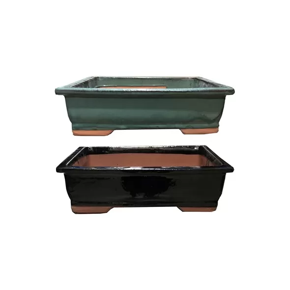 MCarr 2PC 16.6" Bonsai Planter Set Mixed Colors