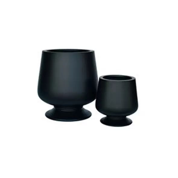 MCarr 16pc Ficonstone Short Snifter Urn Planter Pallet Matte Black