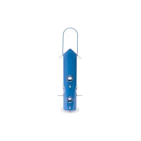 Perky Pet Blue Metal Tube Feeder