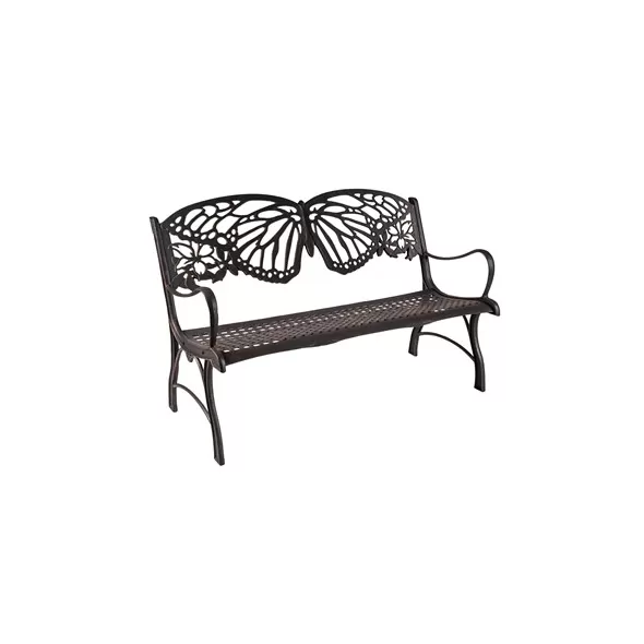 Painted Sky Bench Butterfly Iron