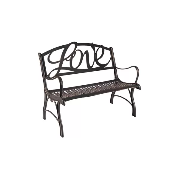 Painted Sky Loveseat Love Iron