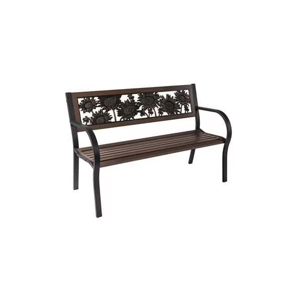 Painted Sky Bench Sunflower 2 Tone Tube Steel