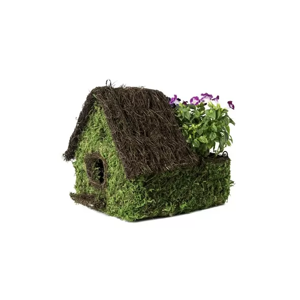 SuperMoss 10.5" Plantable Maison Birdhouse Fresh Green