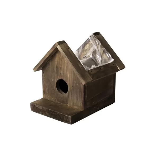 SuperMoss Wood Birdhouse Planter Small