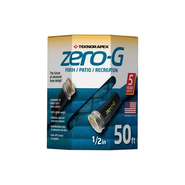 Teknor 1/2"x50' Hose Zero-G Porch & Patio