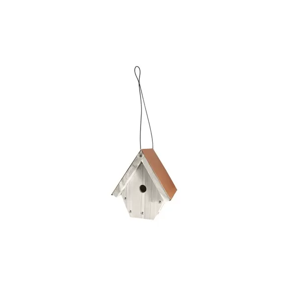 Woodlink Nantucket Wren House CopperTop White Wood