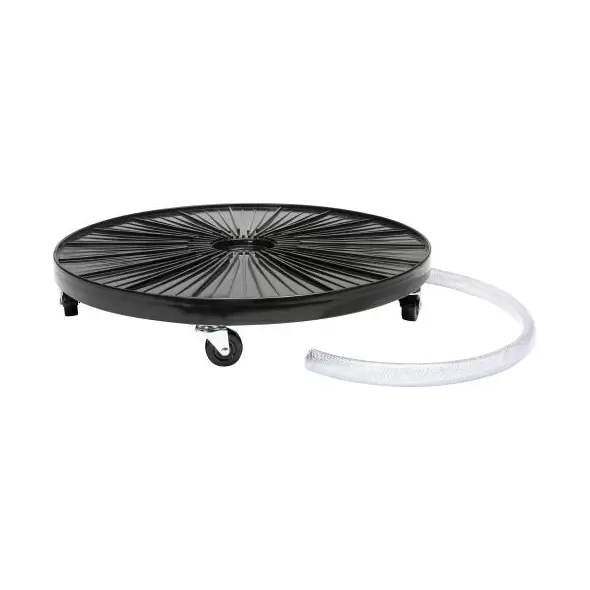 Plant Dolly Black 24 in Round w/ Hydro Fitting (4/Cs)